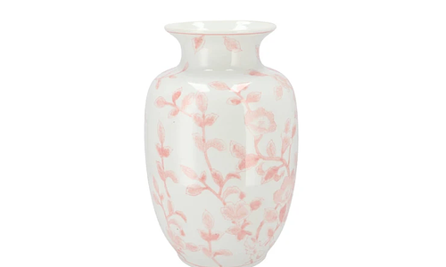 Hailey pink porcelain vase